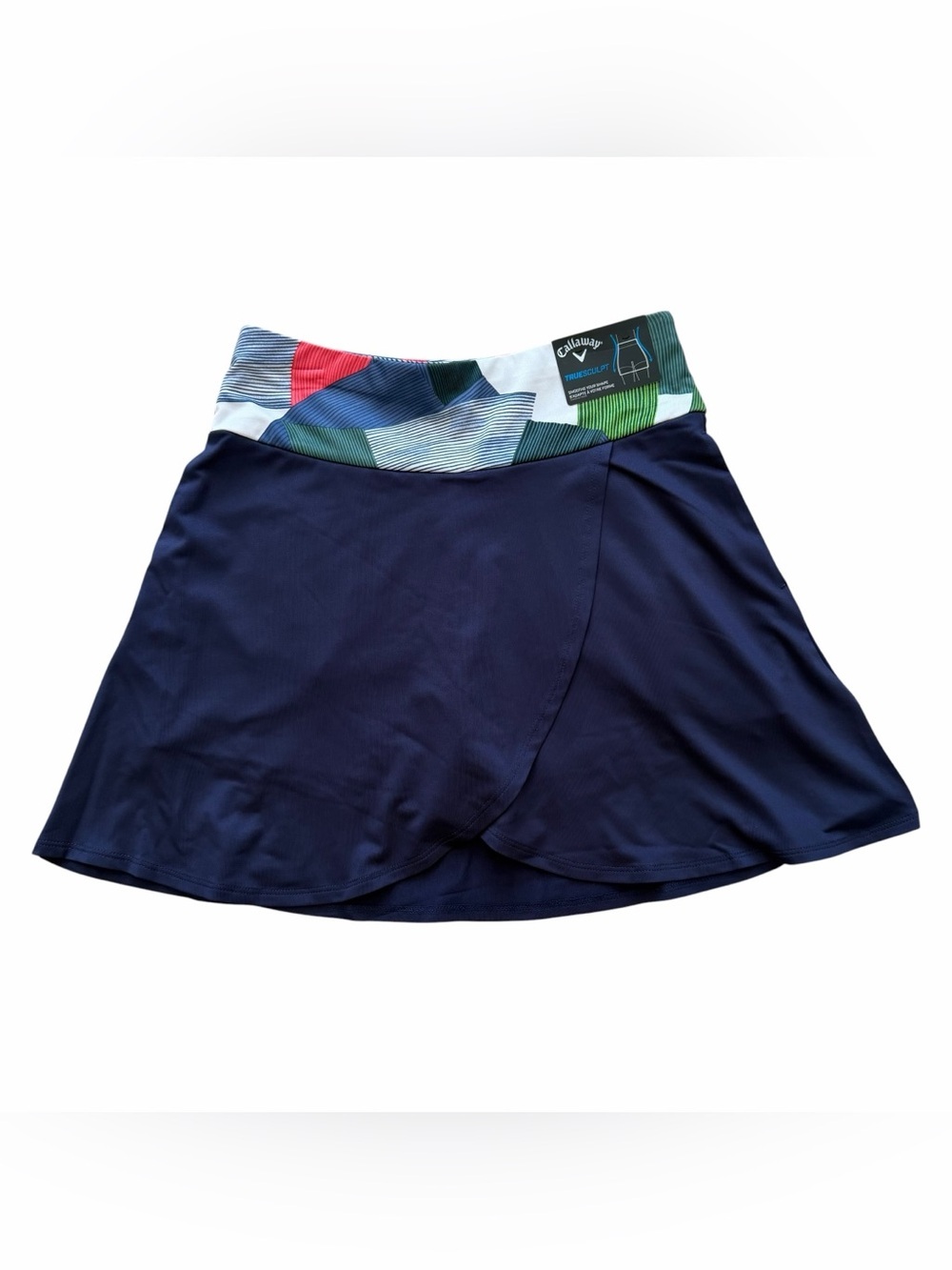 Callaway TrueSculpt Skort With Multicolor Geometric Waistband
